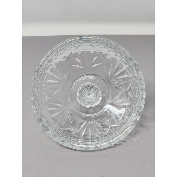Vintage Clear Pressed‎ Glass Candy Dish With Lid Made In USA - Picture 7 of 13